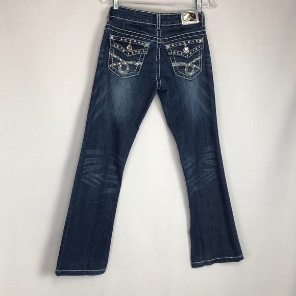 𝅺MISS Chic Jeans Embellished Flap Pocket Size 1 - Picture 3 of 7